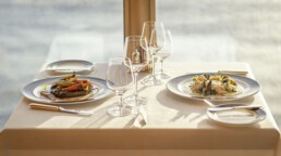 © Cunard Line Dinner at The Lido